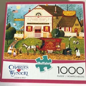 Charles Wysocki 1000 piece puzzle “sugar and spice” complete with poster folk